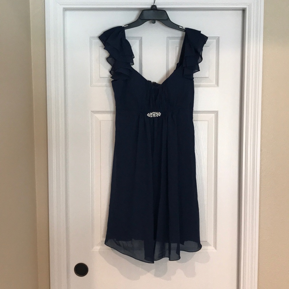 Navy blue cocktail dress